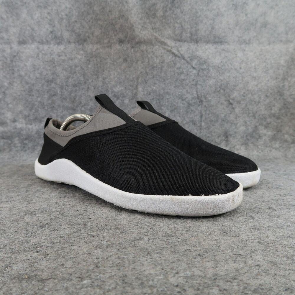 DSG Water Shoes Womens 10 Active Slip On Beach Lake Summer Sport Black Grey Flat